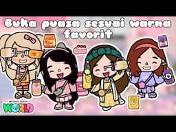 DRAMA TOCA BOCA | CHALLENGE | BUKA PUASA SESUAI WARNA FAVORIT | TOCA LIFE WORLD INDONESIA
