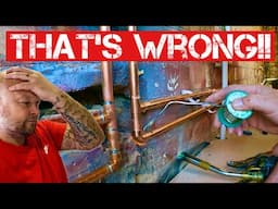 PLUMBING PIPEWORK...Is this RIGHT or WRONG?? Garage Conversion Begins