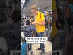 Wife SURPRISES￼ Sweet Husband At AIRPORT!!!🫢❤️ #viral #vocalcoach #airport #suprise #marriedlife