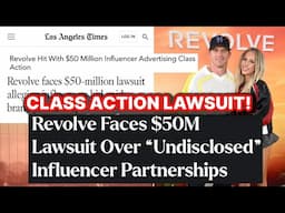 REVOLVE FASHION BRAND IN $50 MILLION LAWSUIT OVER "UNDISCLOSED" INFLUENCER PARTNERSHIPS!