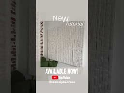 DIY Wall Art Tutorial Now Available!! #diy #homedecor #diyart #macrame #macramewallhanging