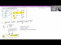 EOQ with Quantity Discounts | EOQ-QD | Economic order quantity Inventory Management