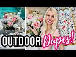 *DESIGNER DUPES* THAT'LL SAVE You HUNDREDS! OUTDOOR DIY LOOK For LESS DECOR!