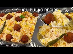 Shahi Pulao Recipe by Tiffin Box | Eid Special Pulao| Biye Barir Polao Recipe | Easy Royal Pulao
