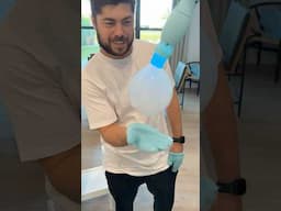 My husband tried the viral bubble wand!