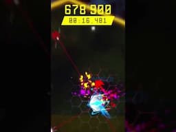 My fast paced arena roguelite Hyperslice #roguelite #arcade #neon