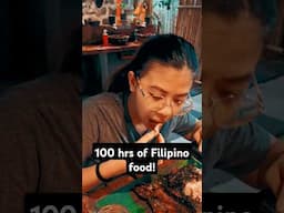 Eating FILIPINO FOOD for 100 HOURS! #philippines #foodie #filipinofood
