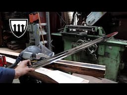 Forging the 1981 Excalibur movie sword, part 1, forging the blade.