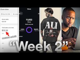 I Started A Clothing Brand From Scratch (Week 2 Results)