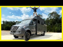 2026 Stealth Gray Winnebago EKKO AWD Sprinter 23B Full Tour & Off-Road Test!
