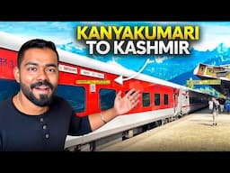Kanyakumari to Kashmir : Epic 5 Day FIRST CLASS Train Ride to Srinagar ❄️ ❄️