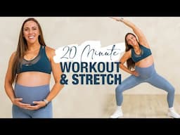 20 Minute Beginner Friendly Workout & Stretch (Safe for Pregnancy in All Trimesters!)