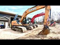 HOW TO CHANGE OIL & FILTER on an EXCAVATOR - CASE 210 or LINK-BELT