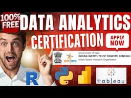 ISRO Free Data Analytics Course Launched ️‍🔥 Limited Time to Join this Free Course