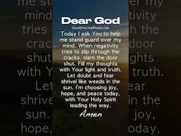 Powerful Morning Prayer Of The Day | Guard Your Mind from Negativity
