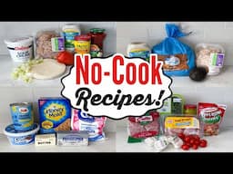 5 EASY No-Cook Summer Meals | Quick & TASTY Recipes for HOT Days! | Julia Pacheco