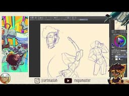 [L I V E] Drawing Therapy 06 Let's have fun making ART  🎵☕