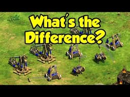 Traction, Mounted, vs regular Trebuchets - what's the difference??