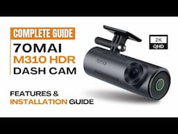70mai M310 2K QHD Dash Camera Features & Installation Guide | Voice Controlled Cam | Hard wiring