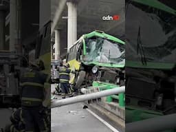 16 personas lesionadas tras choque de unidad de transporte público en Periférico