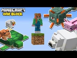 Starting a ZOO in ONE BLOCK Minecraft!