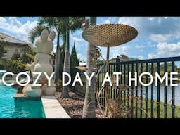 Cozy DIY Craft Day at Home in Disney World 🐤🌿 DIY Bird Bath , thunderstorms & movies