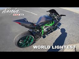 Riding My H2R with New CARBON Tank & ROTOR DELETE