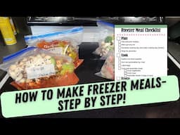 HOW TO PLAN FREEZER MEAL SESSIONS- STEP BY STEP!