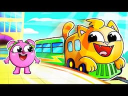 Train Song 🚆 | Funny Kids Songs And Nursery Rhymes by Baby Zoo Karaoke