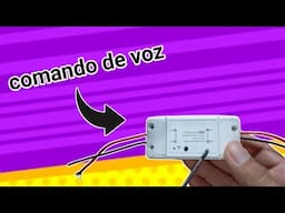 Como ativar comando de voz do seu interruptor wi-fi interruptor smart home