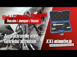 Getriebe-Reparatur: Ausrückwelle abziehen bei Fiat Ducato, Citroen Jumper und Peugeot Boxer