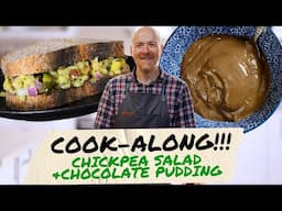 Chickpea Salad & Chocolate Chia Pudding Cook-Along | Easy Vegan Lunches You'll Actually Crave!