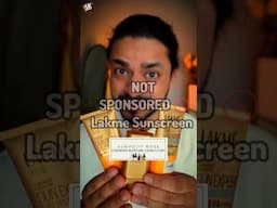 Not Sponsored 🚫 Lakme Sunscreen Review | My Opinion about Lakme Gel based Sunscreen | #ytshorts