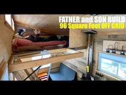 Affordable Off Grid Tiny House Build in Quebec- 96 Sq. Feet Solar!
