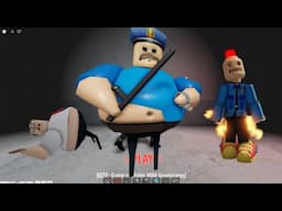 SPEED run Race Normal vs God Mode in Barry, Who is faster? #roblox Scary Obby