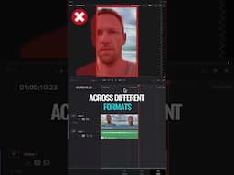 AI Smart Reframe in DaVinci Resolve