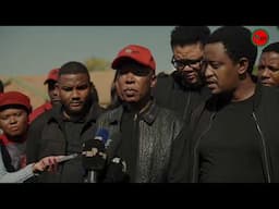 The EFF President Julius_S_Malema engaging with members of the media