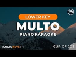 Multo - Cup Of Joe (Lower Key - Piano Karaoke)