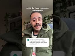 Since when could we respond to comments with Shorts??