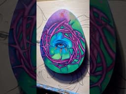 Victor Roman’s Oil Painting… On a Wooden Egg?! #VictorRoman #PaintingProcess #TrekellArtist