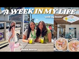 A WEEK IN MY LIFE *with my best friend in town* beach days, thrifting, coffee + more