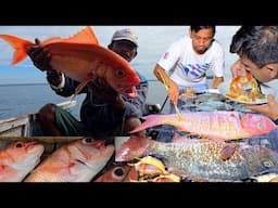 Dasyat! TARIKAN IKAN RUBY BIKIN NELAYAN KEREPOTAN, BBQ di Pantai Bersama Beacukai Makassar
