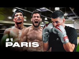 ENTRENO en EL GIMNASIO del CAMPEON DEL MUNDO para LA VELADA PARIS DIA 1!!!