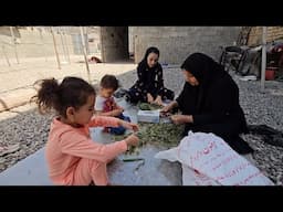 Ava's English lesson with Nanny Banoo plus preparing medicinal plants with Grandma