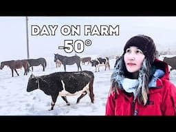 How We Farm in One of the Coldest Villages? - Yakutia, Siberia (-50 °C | -58 °F)