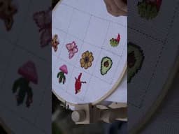 Cross Stitch Strawberry  #embroidery