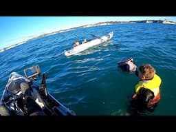 Unexpected Rescue while Kayak Fishing! (NZ Fishing)