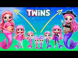 Cutie & Rock Mermaid Sisters Growing Up! DIYs for LOL OMG