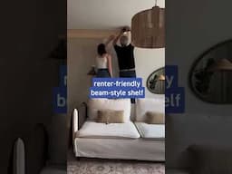 Renter Friendly Beam Style Shelf
