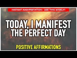 "TODAY, I MANIFEST" AFFIRMATIONS To Attract Miracles and Blessings 🙏
